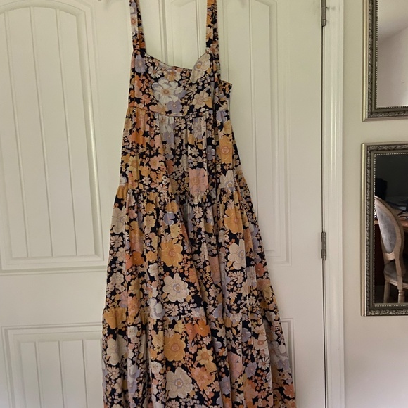 Free People Park Slope Floral, Maxi, Cotton, Sleeveless, Full Dress - Picture 3 of 16